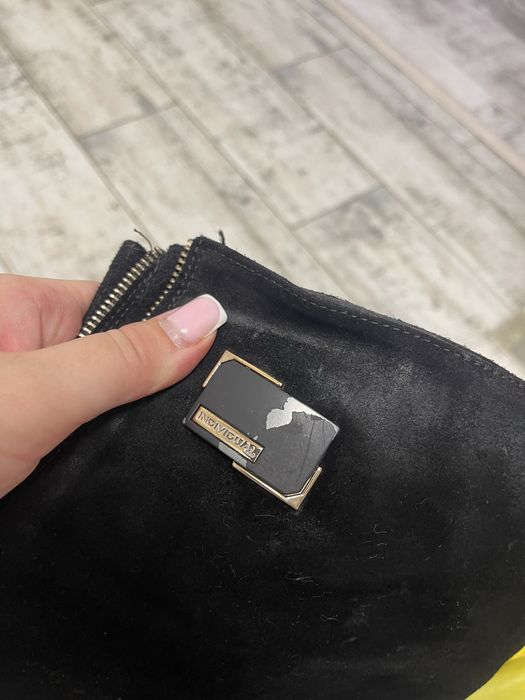 Ботфорти натуральний замш, сапоги високі