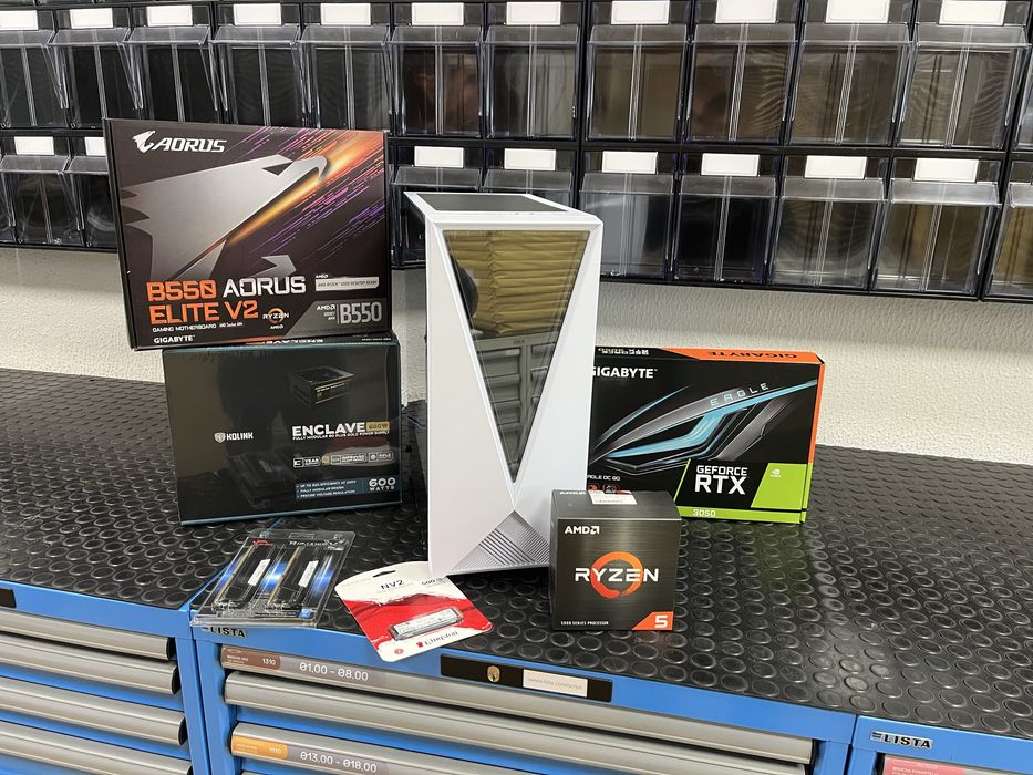 Desktop RTX 3050, Ryzen 5 5500, 16Gb RAM, 500Gb