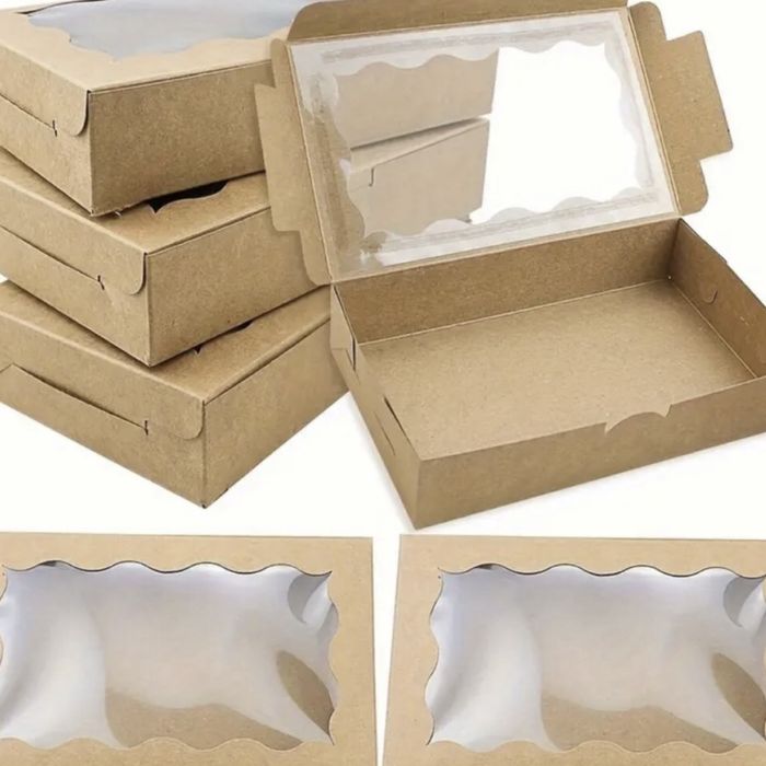 10 шт коробки бокси для пакування з віконцем