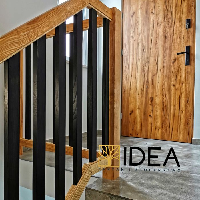 SCHODY drewniane, BALUSTRADA AŻUROWA, projekt, montaż, PRODUCENT