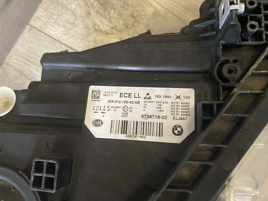 Фари Bmw 3 f30 f31 правая левая adaptive led 8738718-02, 8738717-02