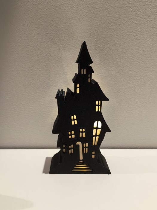 Domek latarenka świecznik dekoracja świecąca Halloween jesień
