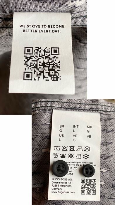 Рубашка Hugo Boss ексклюзив сіра L