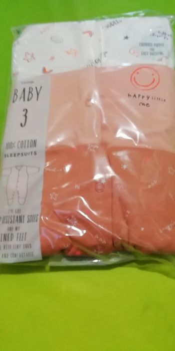 Szybka wysyłka!!! Pajace, śpiochy 3pak!!!