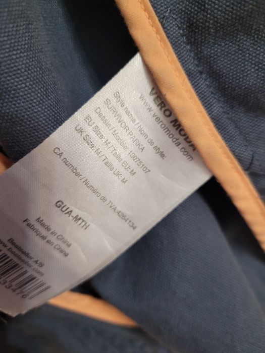 VERO MODA kurtka parka r.S/M przejściówka
