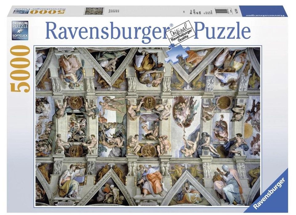 Puzzle 5000 Kaplica Sykstyńska pudełko,431x308 mm