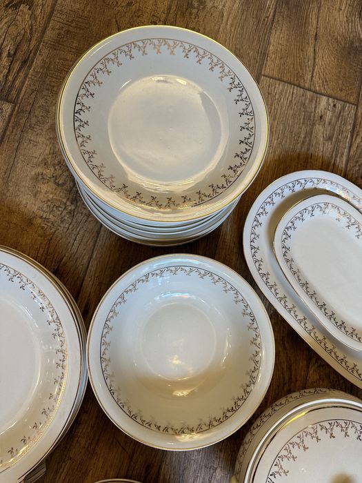 Serwis obiadowy Chodzież na 12 osob lata 60