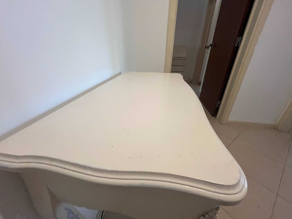 Consola/Toucador Provençal Branco com Gavetas