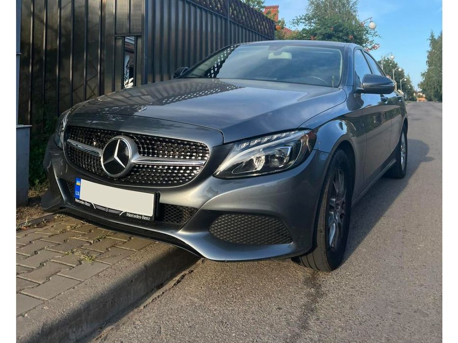 Mercedes C-сlass W205 Решітка Diamond Silver 2018+, без камери