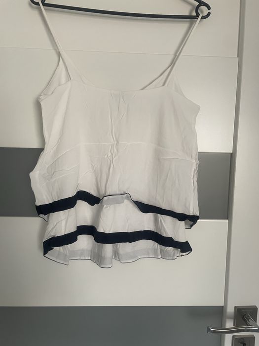 Top koszulka na ramiączkach Massimo Dutti