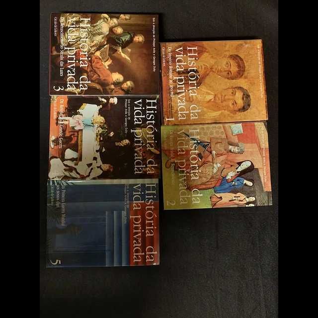 Coleção " HISTÓRIA da VIDA PRIVADA "  Completa - 5 VOLUMES -> "NOVA"