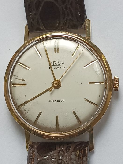 Arsa złoty 14K zegarek męski