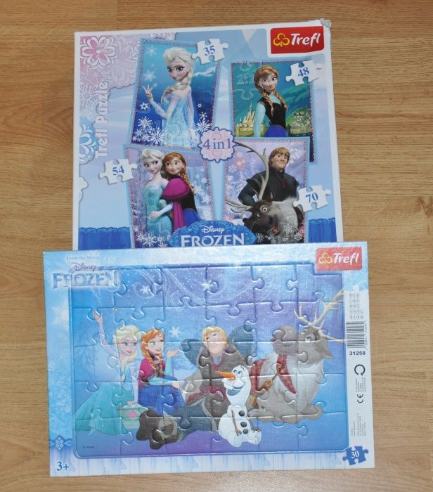 Trefl Puzzle 4 w 1 Kraina Lodu, Elsa + gratis
