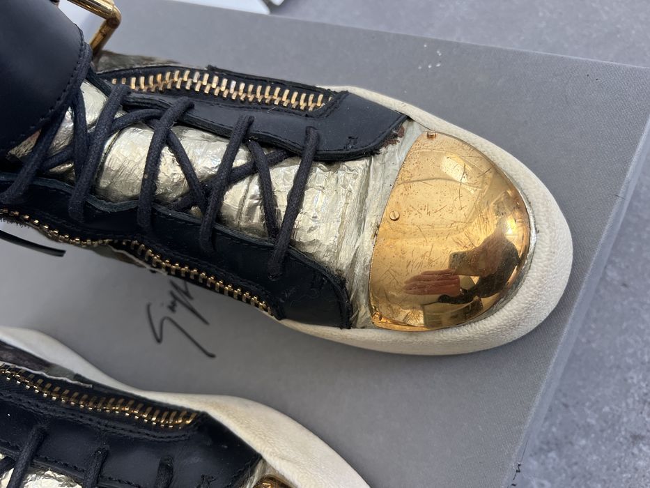 Giuseppe Zanotti moro khaki buty z klamrami 40