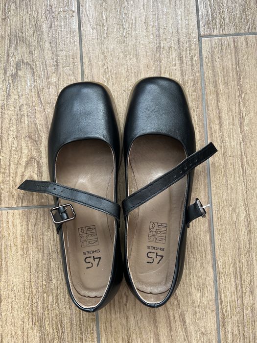 Балетки мері джейн шкіряні