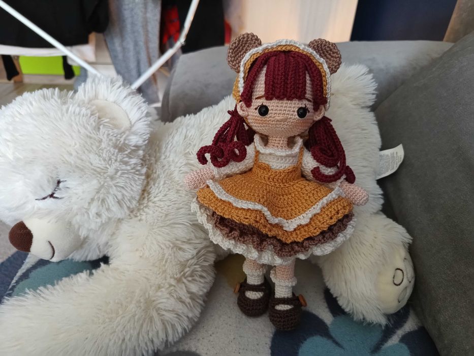 Lalka szydełkowa amigurumi handmade