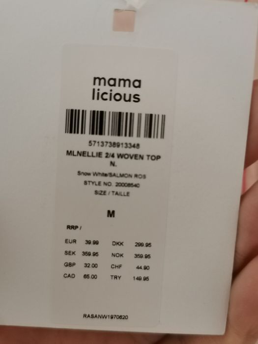 Mama Licious bluzka damska rozm M, nowa