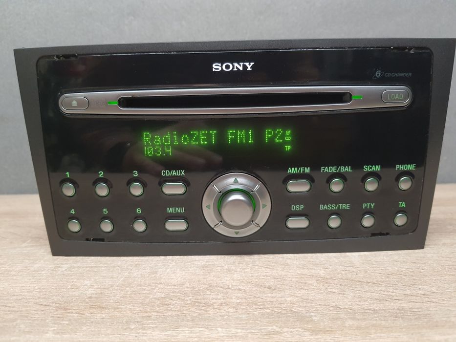 Radio samochodowe Ford SONY CD AUX Mondeo MK4 Lift + kod CD132-CD6