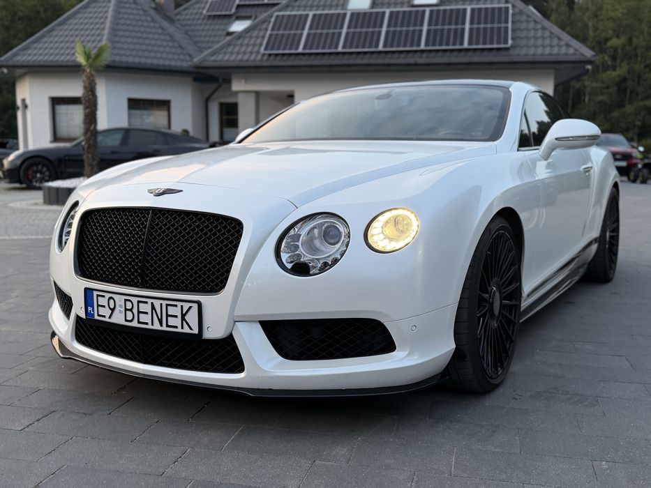 Bentley GT continental 4.0 V8 530km 54tys km lift biala perła alu 21” mansory  pneumatyczne zawieszenie full led zamiana