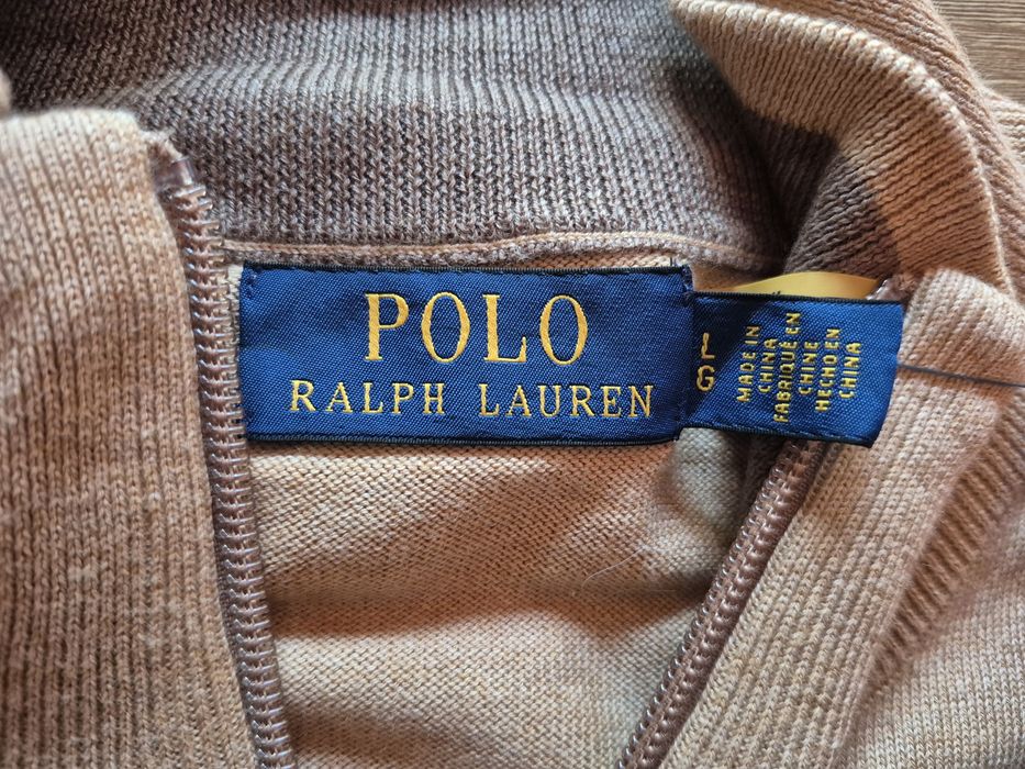 Sweter Sweterek Bawełniany Męski Rozpinany Ralph Lauren L
