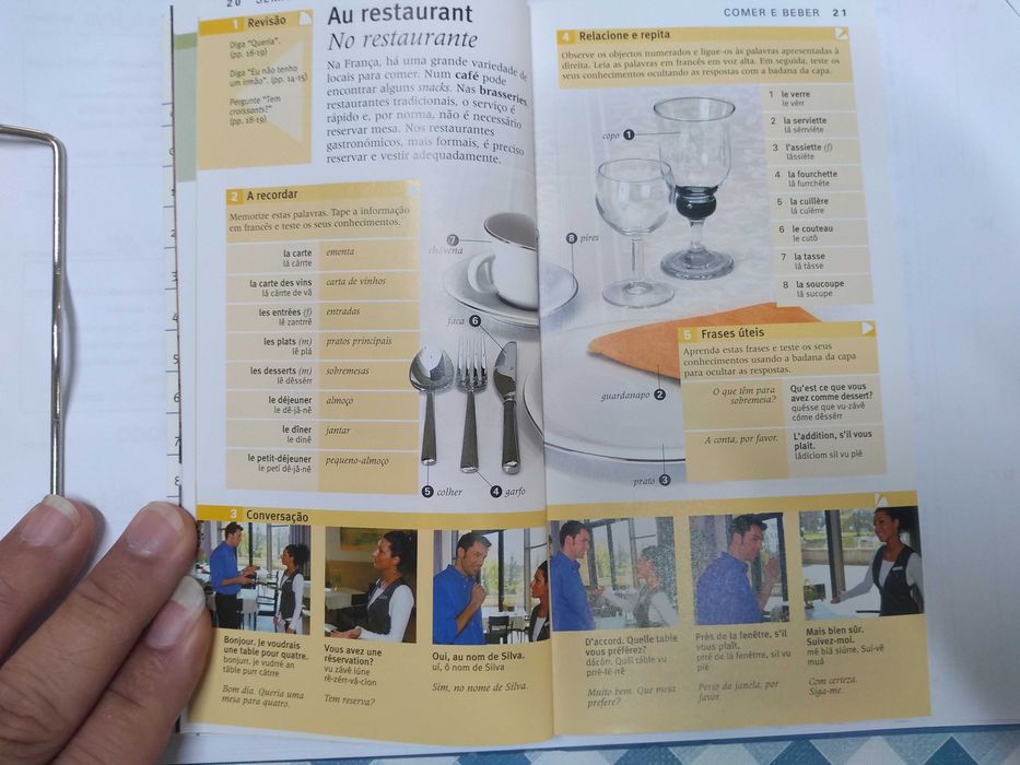 Fantástico livro de bolso e de viagem "Aprenda Francês, como NOVO!