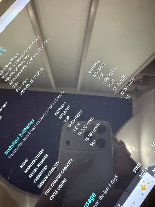 Microsoft surface book 2 intel core i5 8gb 256ssd