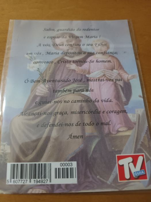 Separador de unhas dos pés e medalha para fio São José