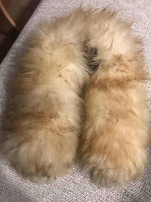 Kołnierz z lamy naturalny