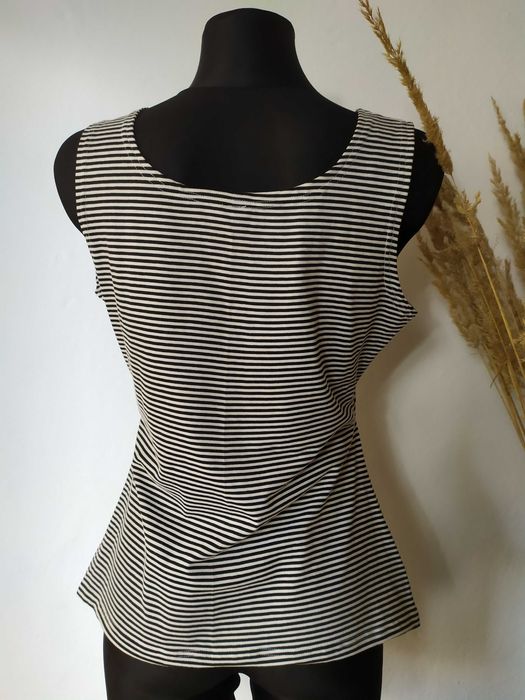 Koszulka Bluzka w paski w prążki Bawełna Dla karmiącej mamy Bawełna 42