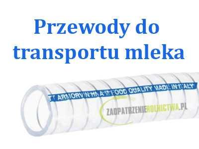 Przewód zbrojony do transportu mleka 30x39mm do dojarki