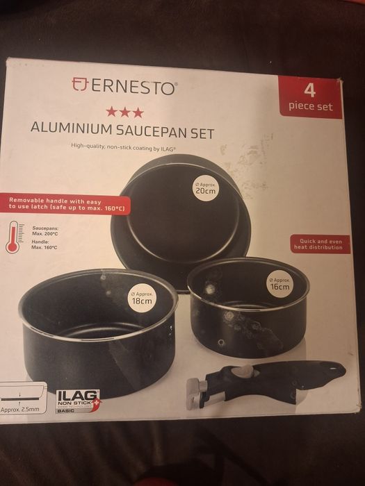 4 częściowy zestaw garnków