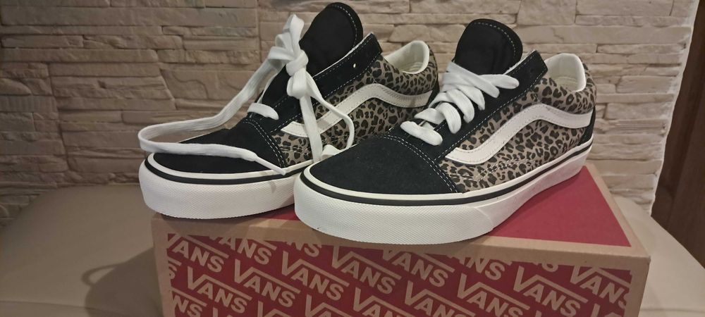 Buty VANS old skool black/leopard rozmiar 38