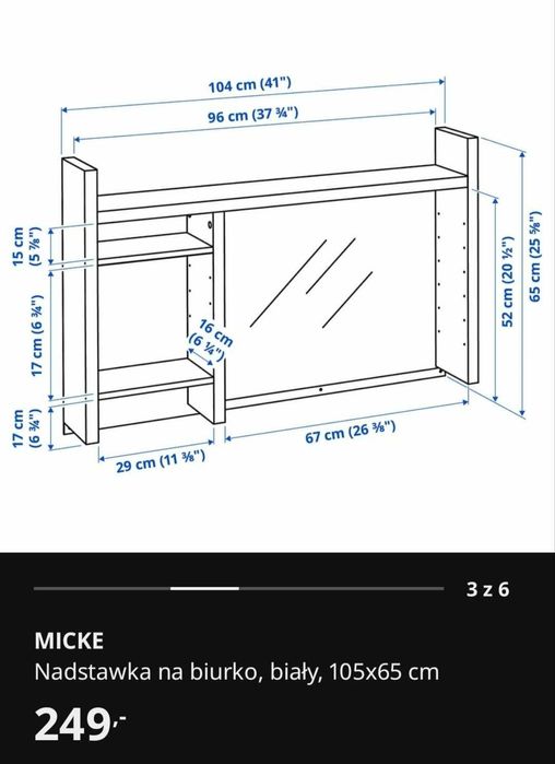 Biurko dla dziecka - Micke (IKEA)