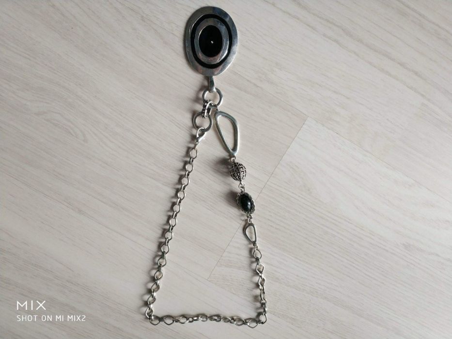 Colar "Parfois" prateado/preto