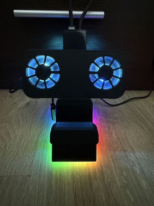 Stacja Dokująca / Chłodząca JSAUX USB-C 7w1 RGB ROG Ally oraz inne