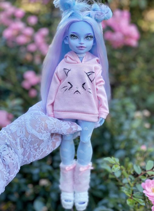 monster high lalka abbey g3 ooak custom repaint