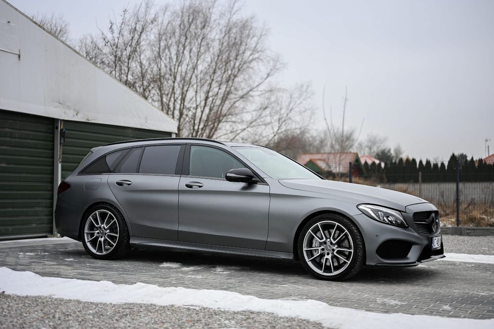 Mercedes-Benz Klasa C Mercedes C43 AMG SZARY MAT z pakietem BLACK
