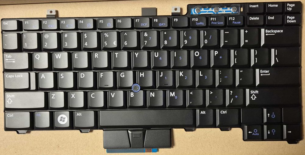 Teclado inglês retro iluminado Dell 0UK723 para Dell Latitude E6400