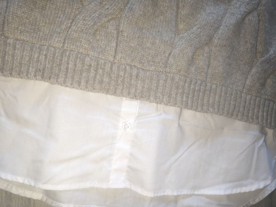NOWY Sweter z koszulą XXL 2XL