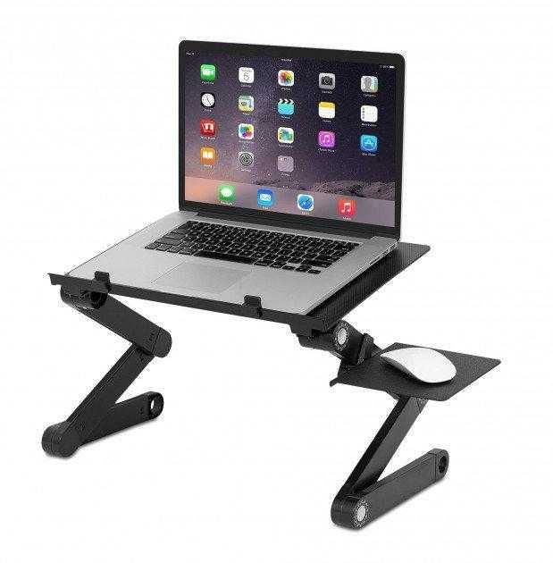 Столик-підставка для ноутбука Laptop Table T8 з охолодженням