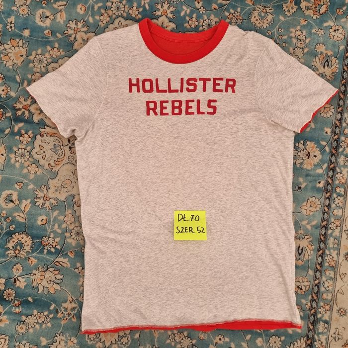 Dwustronna koszulka Hollister roz. L, b. dobry materiał tommy hilfiger