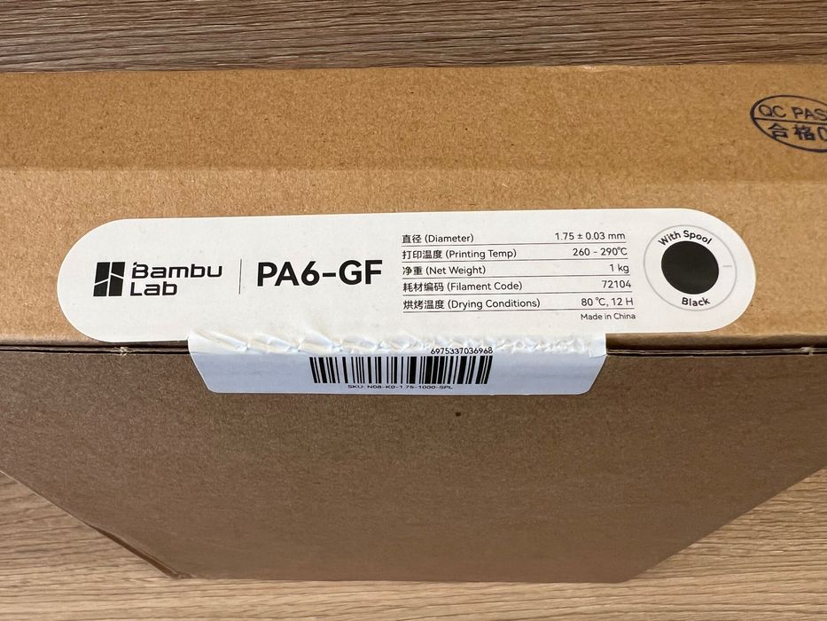 Filament Bambu Lab PA6-GF nylon 1kg czarny