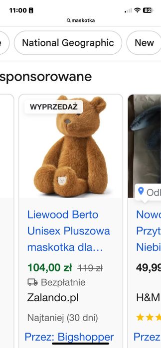 Miś duży dziecko