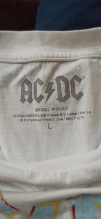 T-shirt biały AC/DC