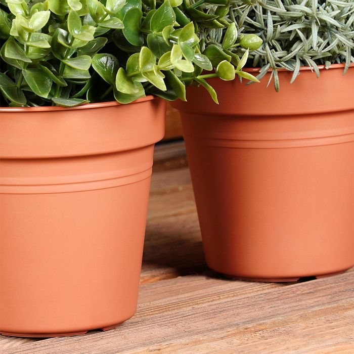 Doniczka ogrodowa plastikowa okrągła 13 cm 3 szt.