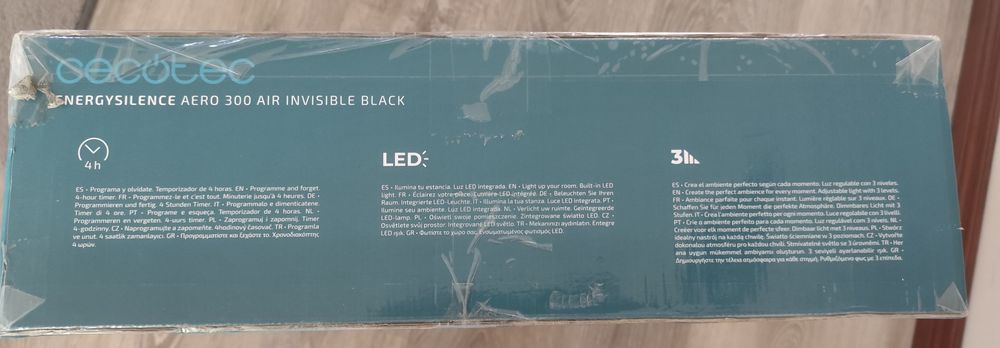 Candeeiro led com ventoinha cecotec