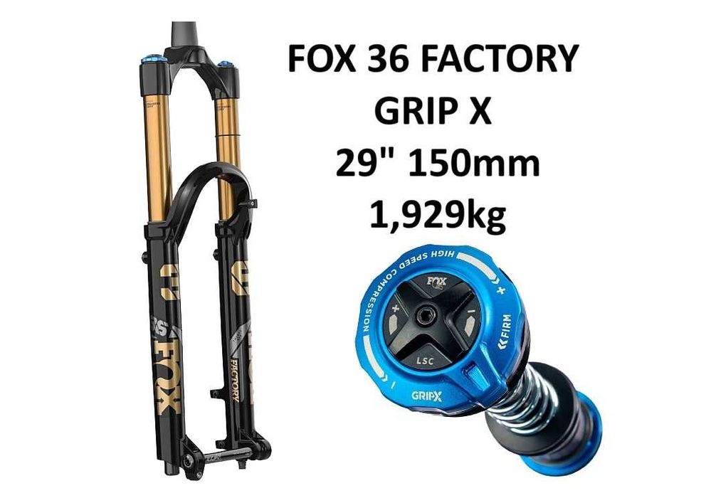 -60% NOWY 29" FOX 36 GripX Factory 150mm 160mm 170mm Kashima GripX