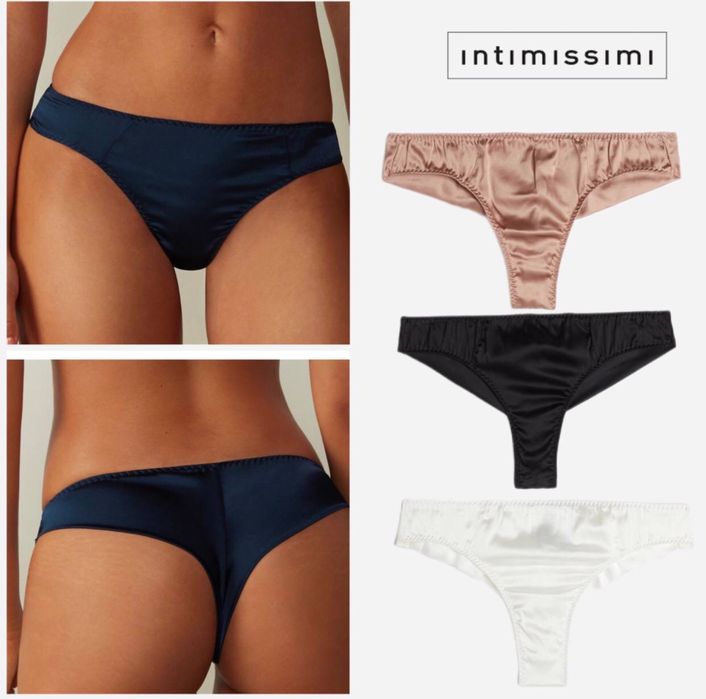 Трусики НОВІ Intimissimi Італія оригінал шовк, бюстгальтери ліф