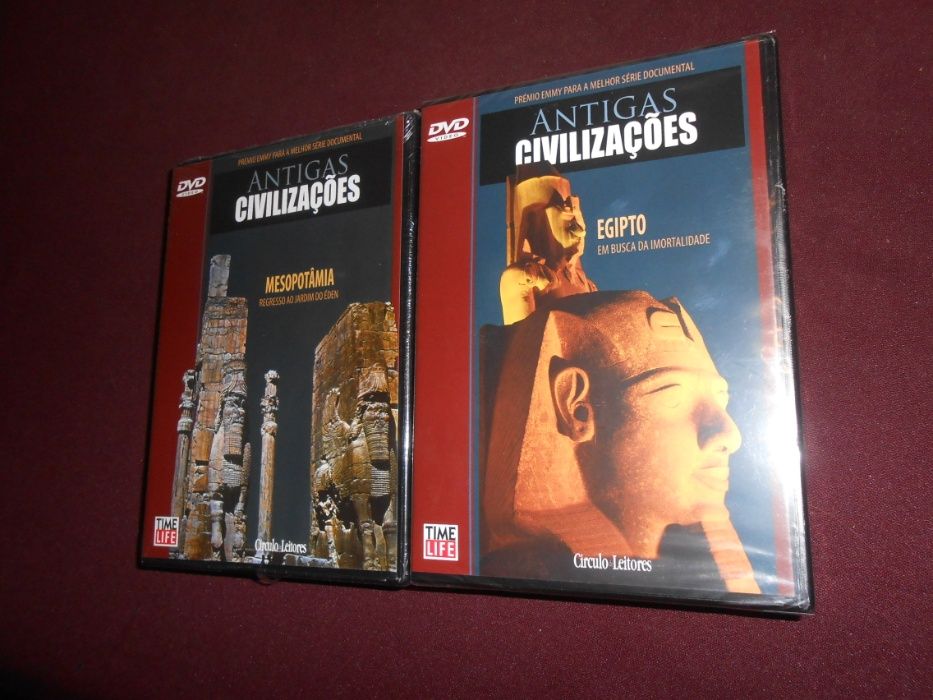 Antigas civilizações - Conjunto de 8 DVDs selados-Circulo de leitores