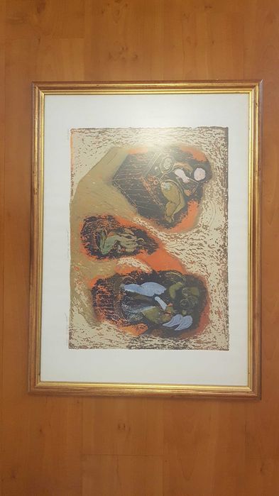 Silkscreen Print with Frame64862566592386124
